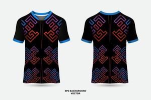 prachtige en ongelooflijke t-shirt sport abstracte jersey geschikt voor racen, voetbal, gaming, motorcross, gaming, fietsen. vector
