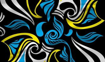 fantastische golvende abstracte ontwerpvector. abstracte bloemen golf achtergrond vector