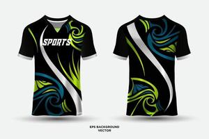 ongelooflijke t-shirt sport jersey ontwerp geschikt voor racen, voetbal, gaming vector. vector