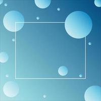 abstracte blauwe achtergrond met bubbels vector