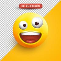 3D-emoji met gek gezicht