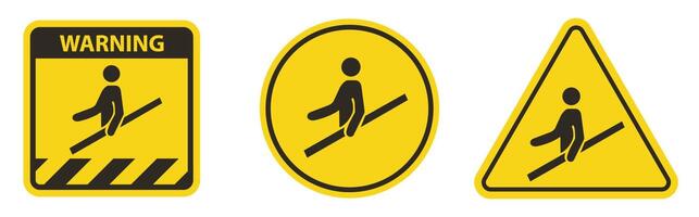 ppe pictogram. gebruik leuning symbool teken isoleren op witte achtergrond, vector illustratie eps.10