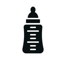 babyfles pictogram vlakke stijl ontwerp illustratie vector