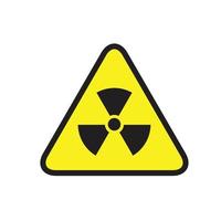 radioactief pictogram vectorillustratie ontwerpsjabloon vector