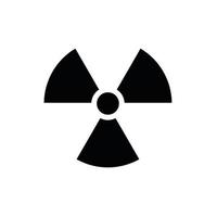 radioactief pictogram vectorillustratie ontwerpsjabloon vector