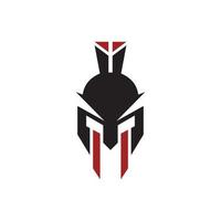 hoofd spartaans vector logo ontwerpconcept