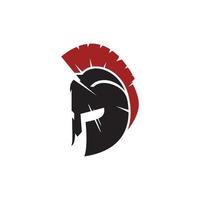 hoofd spartaans vector logo ontwerpconcept