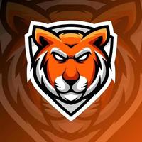 vector graphics illustratie van een tijger in esport logo-stijl. perfect voor gameteam of productlogo