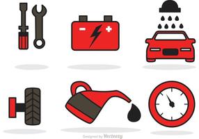 Auto Service Pictogrammen Vector