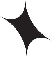 zwarte ster pictogram symbool teken vectorillustratie. vector