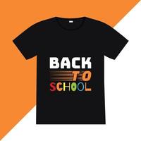 terug naar school t-shirtontwerp. terug naar school belettering offerte vector voor posters, t-shirts, kaarten, uitnodigingen, stickers, banners, advertenties en ander gebruik.