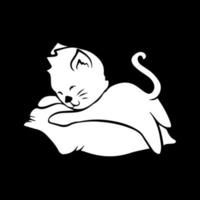 schattige kat cartoon vectorillustratie vector