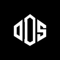 ods letter logo-ontwerp met veelhoekvorm. ods veelhoek en kubusvorm logo-ontwerp. ods zeshoek vector logo sjabloon witte en zwarte kleuren. ods-monogram, bedrijfs- en onroerendgoedlogo.