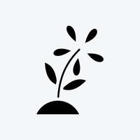 icoon tuinieren. geschikt voor onderwijs symbool. glyph-stijl. eenvoudig ontwerp bewerkbaar. ontwerp sjabloon vector. eenvoudige illustratie vector