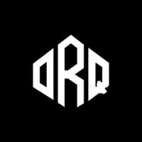 orq letter logo-ontwerp met veelhoekvorm. orq veelhoek en kubusvorm logo-ontwerp. orq zeshoek vector logo sjabloon witte en zwarte kleuren. orq monogram, business en onroerend goed logo.