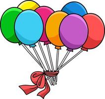 ballon cartoon gekleurde clipart illustratie vector