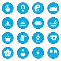 spa pictogram blauw vector