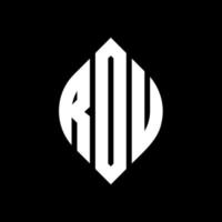 rdu cirkel letter logo ontwerp met cirkel en ellipsvorm. rdu ellipsletters met typografische stijl. de drie initialen vormen een cirkellogo. rdu cirkel embleem abstracte monogram brief mark vector. vector