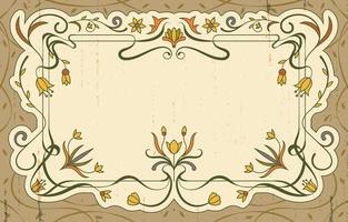 vintage art nouveau-concept vector