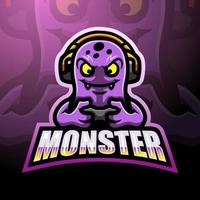 schattig monster mascotte ontwerp vector