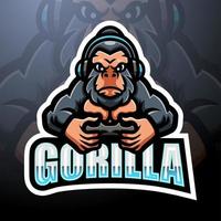 Gorilla mascotte ontwerp vector