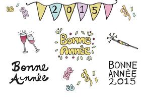 Gratis Bonne Année Vector Series