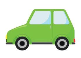 groene auto pictogram clipart in tekenfilm png platte vector