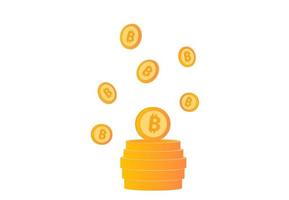 bitcoins cryptocurrency digitaal geld vector