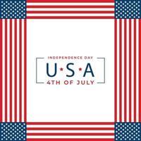 gelukkige onafhankelijkheidsdag van de VS vector