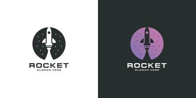 raket lancering logo vector sjabloon