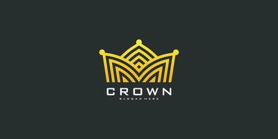 kroon logo vector ontwerpsjabloon