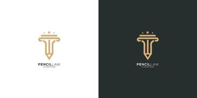 potlood wet logo vector ontwerp