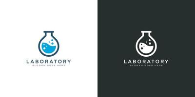 laboratorium wetenschap logo vector