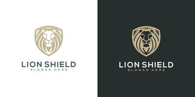 leeuwenschild logo vector premium