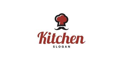 chef-kok hoed logo sjabloon vector