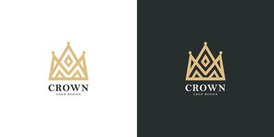 kroon logo vector ontwerpsjabloon