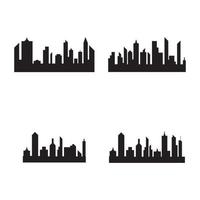 moderne stad skyline vector pictogram achtergrond