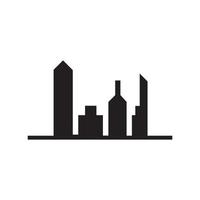 moderne stad skyline vector pictogram achtergrond