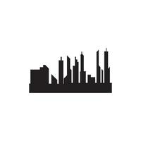 moderne stad skyline vector pictogram achtergrond