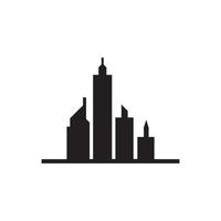 moderne stad skyline vector pictogram achtergrond