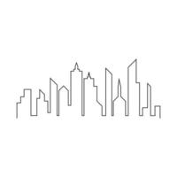 moderne stad skyline vector pictogram achtergrond