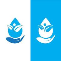 waterdruppel logo sjabloon vector