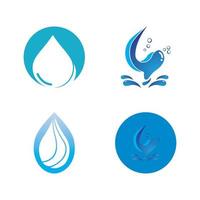 waterdruppel logo sjabloon vector