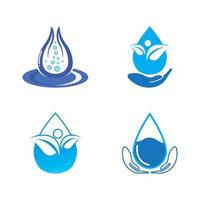 waterdruppel logo sjabloon vector