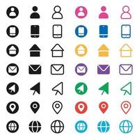 sociale media logo's en pictogrammen instellen gratis vector geschikt voor website