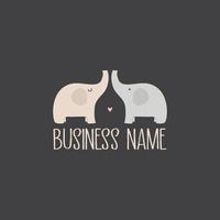 olifant logo ontwerpconcept vector