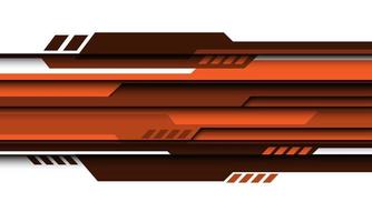 abstract oranje bruin cyber lijn geometrisch futuristisch op wit ontwerp moderne technologie achtergrond vector