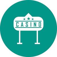 casino teken cirkel achtergrond pictogram vector