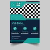 zakelijke brochure folder lay-out ontwerpsjabloon in a4-formaat vector