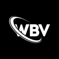 wbv-logo. wb brief. wbv brief logo ontwerp. initialen wbv logo gekoppeld aan cirkel en monogram logo in hoofdletters. wbv typografie voor technologie, business en onroerend goed merk. vector